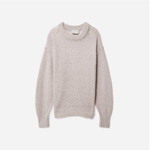 Everlane Alpaca Diamond-Stitch Crew